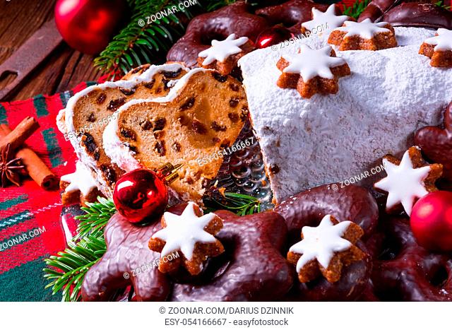 delicious dresdner christ stollen with marzipan and raisins