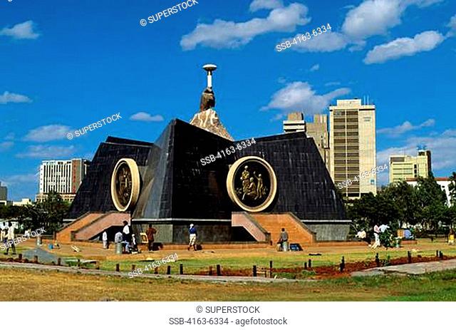KENYA, NAIROBI, CENTRAL PARK, NYAYO MONUMENT