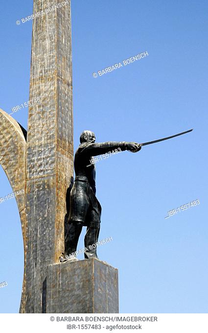 Arturo Prat, war hero, captain, War of the Pacific, sculpture, sword, Coquimbo, La Serena, Norte Chico, northern Chile, Chile, South America