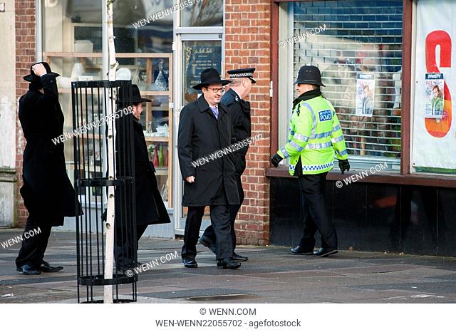 Extra Police patrols and local security are seen in parts of North London with larger Jewish communities a day after terrorist attacks have targeted a Jewish...