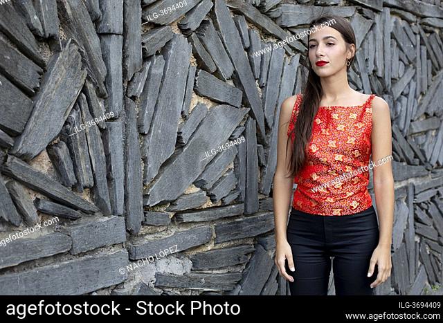 Aia Kruse poses for a photo session during the San Sebastian International Film Festival on September 24, 2017 in San Sebastian, Spain