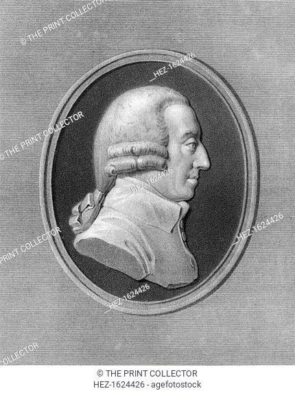 Adam Smith, 18th century Scottish philosopher and economist, (1836). Smith (1723-1790) was the author of the highly influential Inquiry into the Nature and...