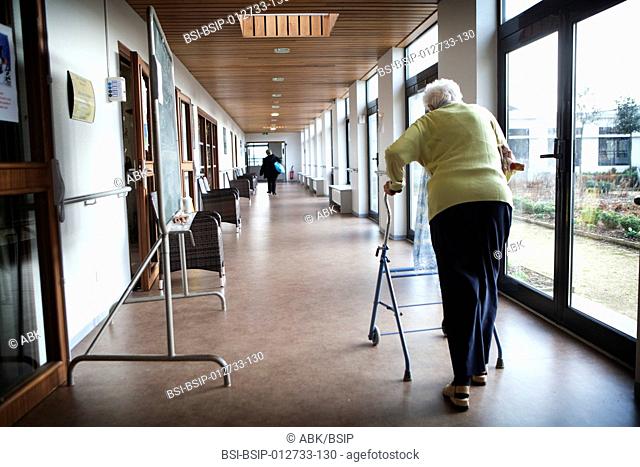 Photo essay in a retirement home at Notre-Dame-de-Gravenchon, France