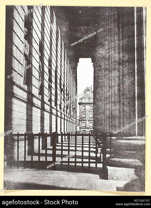 Colonnade de l'église de la Madeleine, 1842/50, printed 1965. Creator: Hippolyte Bayard