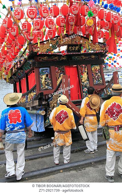 Japan, Manazuru, Kibune Matsuri, festival, boat, people,