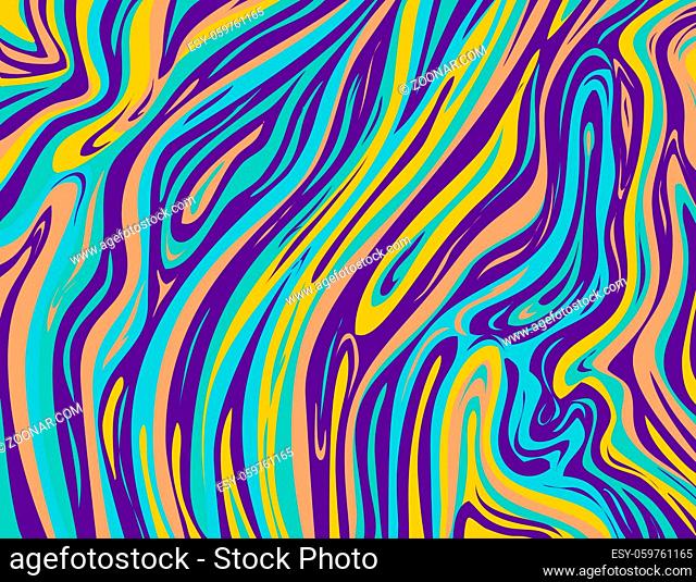 Digital marbling or inkscape illustration of an abstract swirling, psychedelic, liquid marble and simulated marbling in the style of Suminagashi Kintsugi...