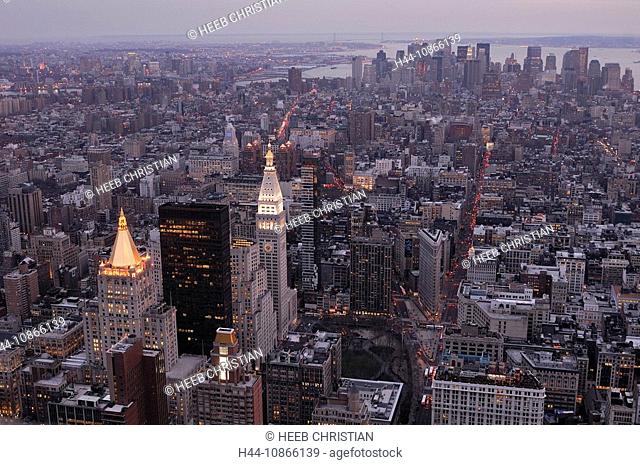 Panorama, Empire State Building, Midtown, Manhattan, New York, New York, USA