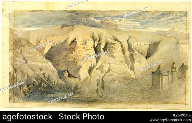 Mont Saleve, c.1840. Creator: John Ruskin