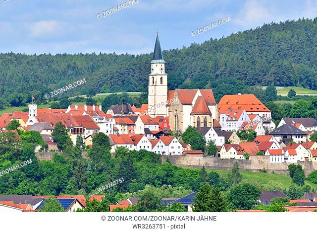 Nabburg im Oberpfaelzer Landkreis Schwandorf . Historic old town in Nabburg Bavaria