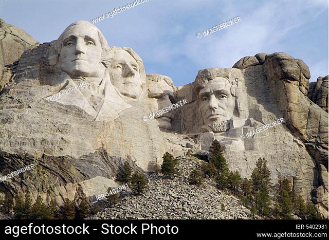 Mount Rushmore National Memorial, Presidents Washington, Jefferson, Roosevelt, Lincoln, near Rapid City, South Dakota, USA, North America