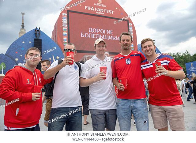 2018 FIFA World Cup - FIFA Fan Fest - England v Panama Featuring: Atmosphere Where: Moscow, Central Federal District, Russian Federation When: 24 Jun 2018...