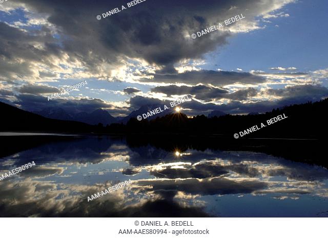 Clouds, Sky & Mount Moran Grand Tetons NP, WY September digital capture
