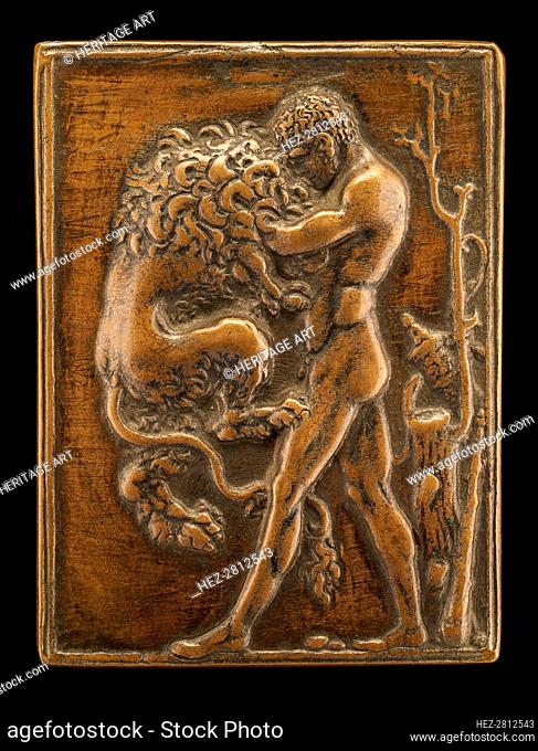 Standing Hercules with the Nemean Lion, c. 1488/1489. Creator: Moderno