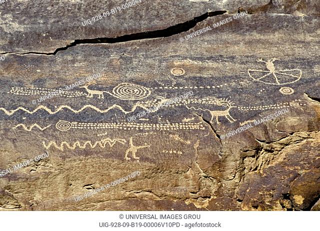 Utah. Nine Mile Canyon. Petroglyphs. Fremont Indians