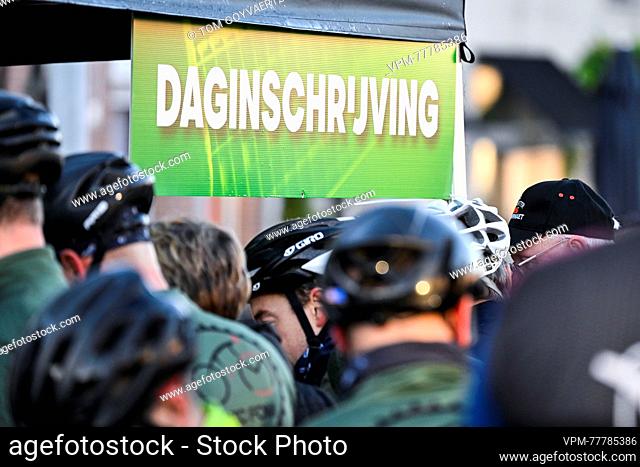 Illustration picture shows cycling fans during a farewell event 'Goodbye Greg' for cyclist Van Avermaet, in Dendermonde. Van Avermaet says goodbye to the...