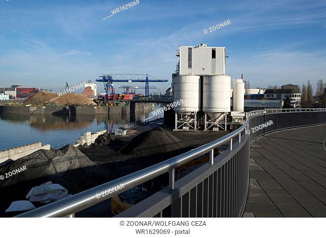 East Harbour with Silos in Frankfurt