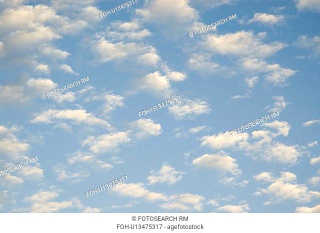 blue, cloudy, white, sky, cumulus, cloud