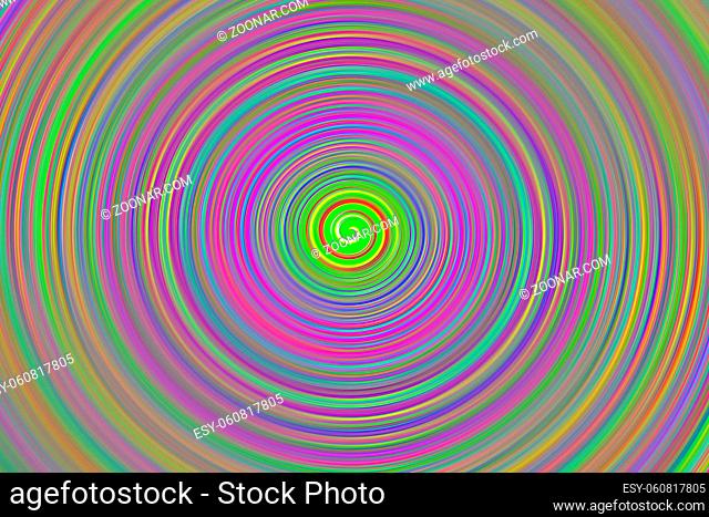 Illusory background base circle spiral multicolor with bright shiny colors rotation effect