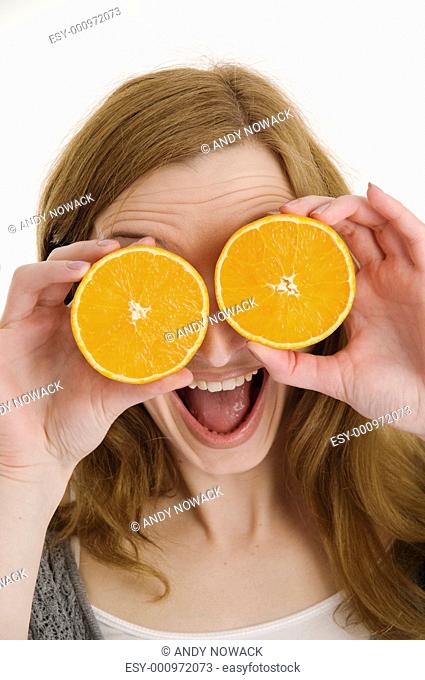 oranges and mouth open vertical