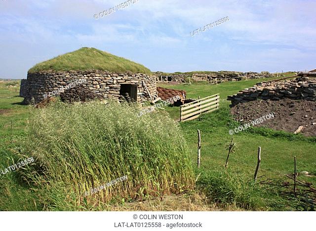 Old Scatness is an ancient site on mainland Shetland. The buildings were first discovered in 1975, and the site is now a visitor centre