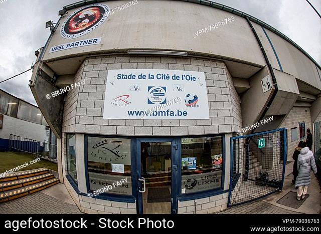 Illustration picture shows the Stade de la Cite de l'Oie prior to a Croky Cup 1/16 final game between URSL Vise and KRC Genk, in Vise