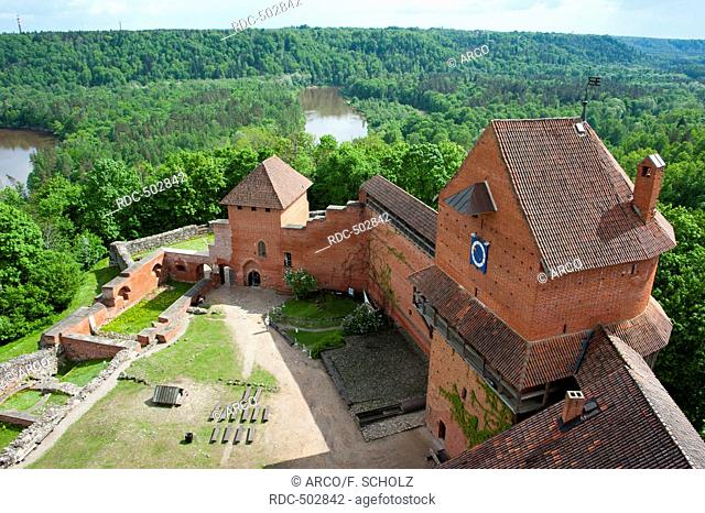 Castle Turaida, Sigulda, Latvia, Baltic states, Europe / river Gauja