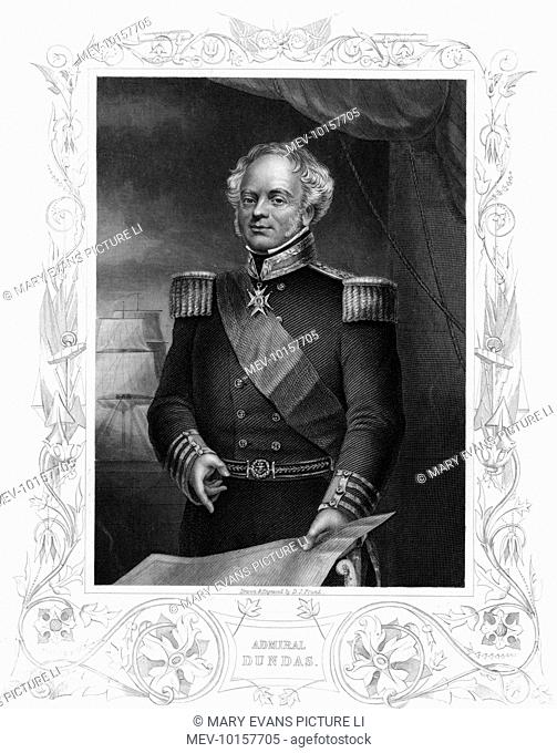 Sir RICHARD SAUNDERS DUNDAS British naval commander, admiral