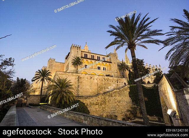 Royal Palace of La Almudaina, Palma, Mallorca, balearic islands, spain, europe