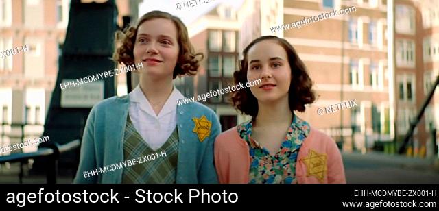 MY BEST FRIEND ANNE FRANK, (aka MIJN BESTE VRIENDIN ANNE FRANK), from left: Josephine Arendsen as Hannah Goslar, Aiko Beemsterboer as Anne Frank, 2021