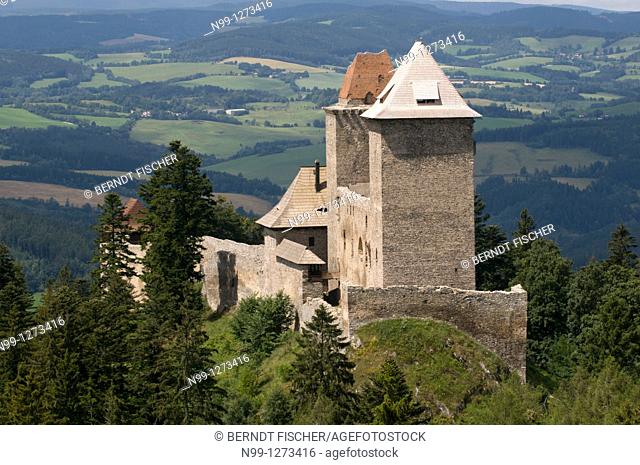 Kasperk Castle, castle of Charles IV, medieval castle, Bohemia, Czech Republic