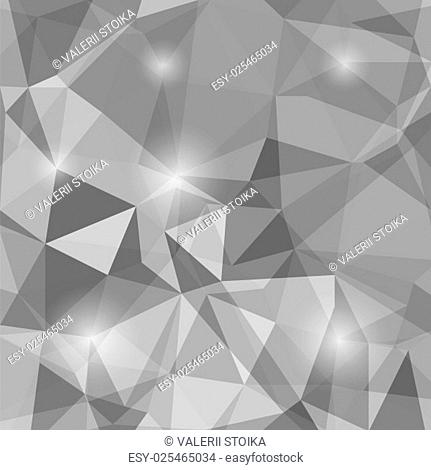 Abstract Polygonal Background. Abstract Geometric Grey Pattern