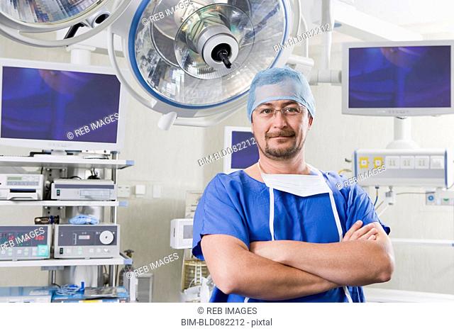 Chilean surgeon in hospital operating room