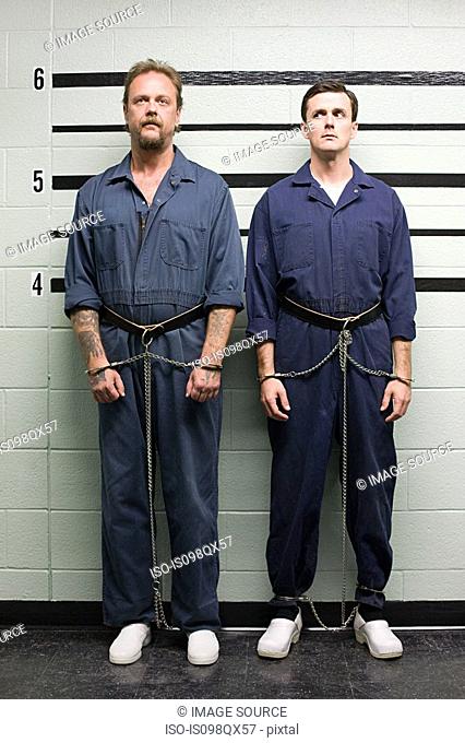 Prisoners on line up