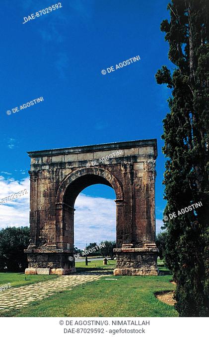 Arc de Bera', Roda de Bara', Tarragona (UNESCO World Heritage List, 2000), Catalonia, Spain. Roman civilisation, 13 BC