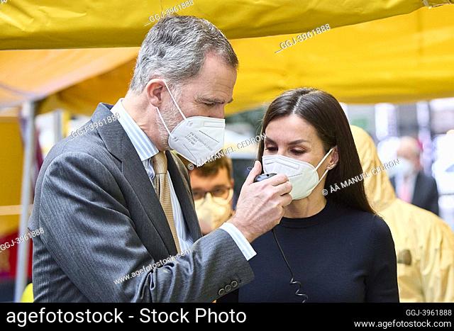 King Felipe VI of Spain, Queen Letizia of Spain attends Commemoration of the 30th anniversary of the creation of SAMUR- Proteccion Civil at Cibeles Palace on...
