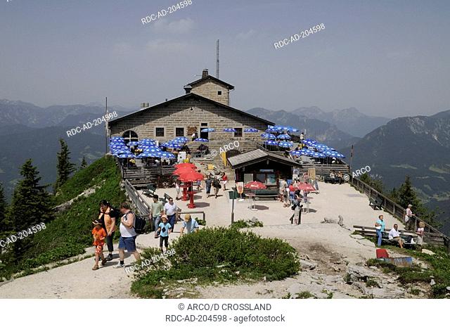 Tourists at 'Eagle's Nest', Berchtesgaden, Bavaria, Germany, Alps, Kehlsteinhaus