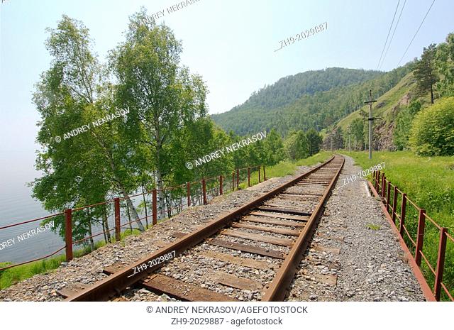 Circum-Baikal Railway, Lake Baikal, Irkutsk region, Siberia, Russian Federation