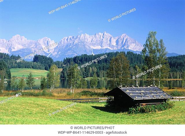 AUSTRIA-Tirol Schwarzsee and Wilder Kaiser Mountains Date: 05 06 2008 Ref: WP-B641-114629-0003 COMPULSORY CREDIT: World Pictures/Photoshot