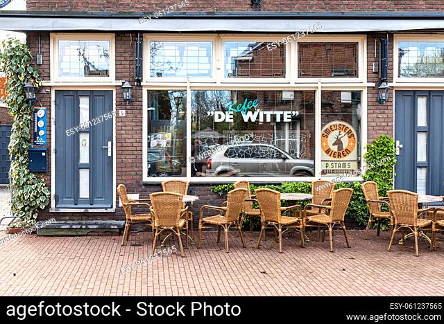 Echt, Limburg, The Netherlands, 04 07 2022 - Local pub near the old market square