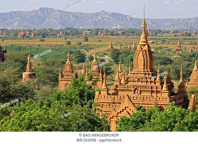 The archaeological site of Pagan, Bagan, Myanmar, Burma