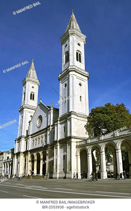 Ludwigskirche, Catholic Parish and University Church St. Louis, Munich, Bavaria, Germany, Europe