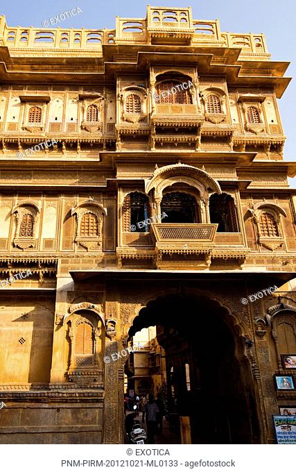 Architectural detail of Patwon Ki Haveli, Jaisalmer, Rajasthan, India