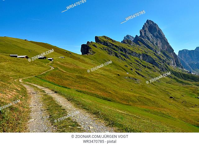Cislesalpe; Geislergruppe; Fermeda; Dolomiten; Suedtirol; Dolomite alps; South Tyrol;