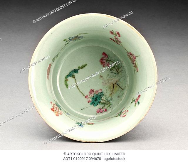 bowl, Xianfeng, Qing dynasty, period, Xianfeng, 1851-1861, porcelain, 3-3/4 h, 5-3/8 d, Asian Art