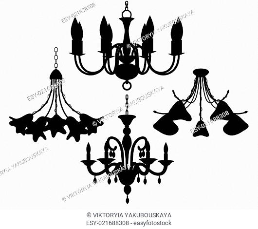 Chandelier silhouettes