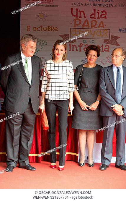 Queen Letizia of Spain and King Juan Carlos attend the Red Cross Fundraising Day event (Dia de la Banderita) in Madrid, Spain