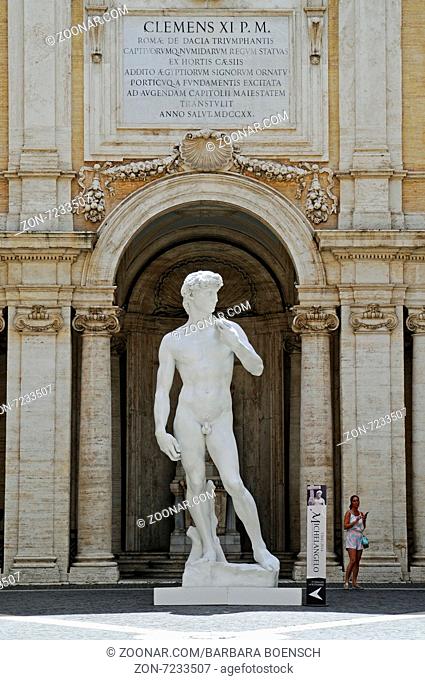 sculpture, Musei Capitolini, Capitoline Museums, Piazza del Campidoglio, Capitol Square, Rome, Italy, Europe, Skulptur, Musei Capitolini, Kapitolinische Museen