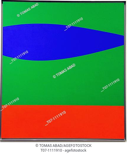 Blue Green Red, 1962-63, by Ellsworth Kelly American, born 1923, 91 x 82 in  231 1 x 208 3 cm, Metropolitan Museum of Art, New York City