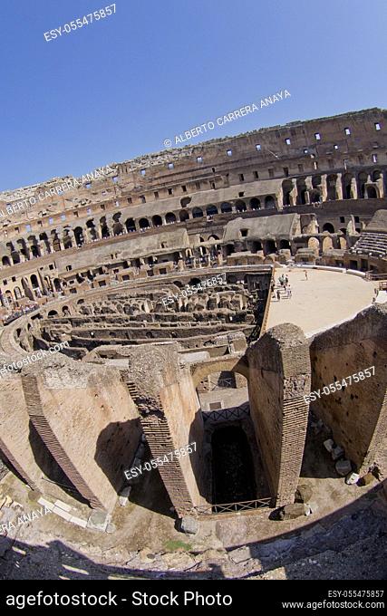 Colosseum, Coliseum, Flavian Amphitheatre, World Heritage Site, Rome, Lazio, Italy, Europe