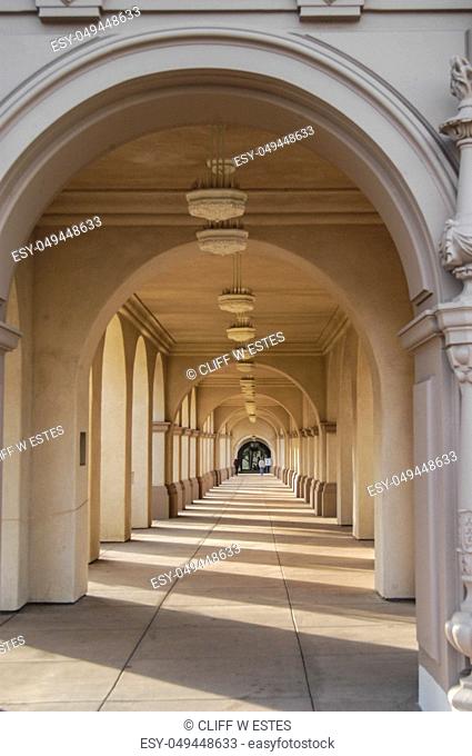 Arched Corridor, Balboa Park, San Diego, CA